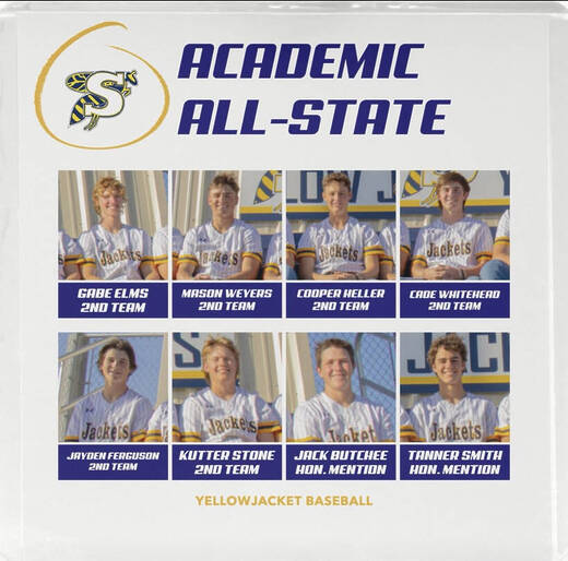 Yellow Jacket Baseball All State Team